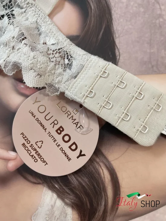 Дантелен сутиен с твърда чашка Balconette Lormar Softy серия Your Body