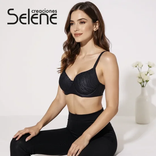 Сутиен с оформена твърда чашка Balconette Selene Norma